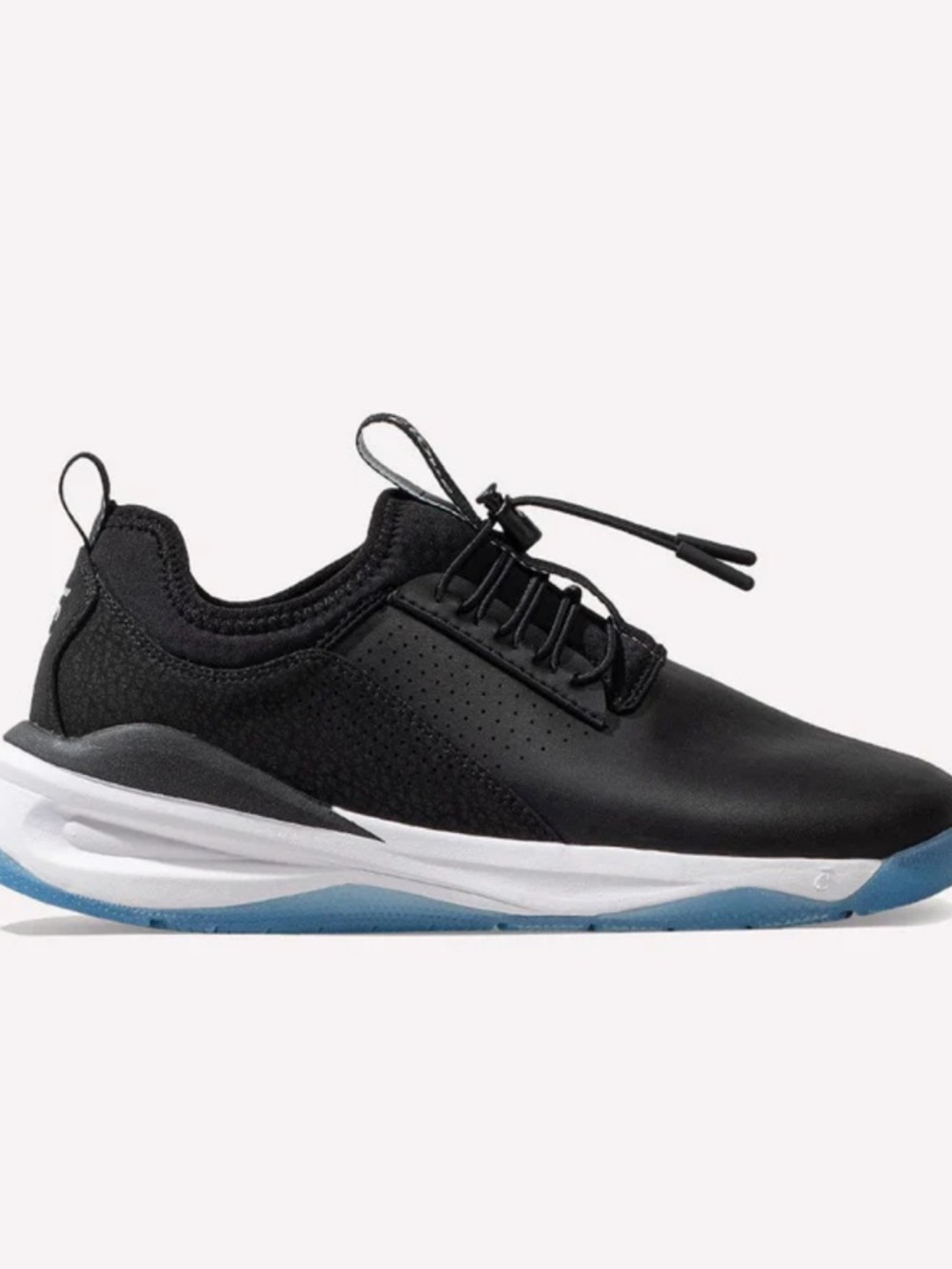 Night Shift Women's Black Sneakers with Blue Sole